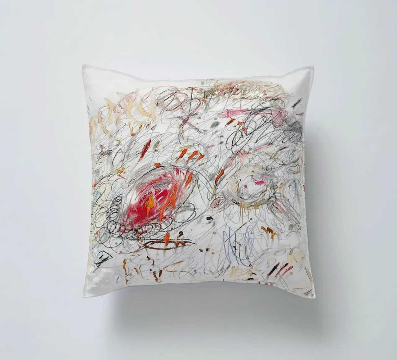 Cy Twombly Leda e il cigno cuscino da coley