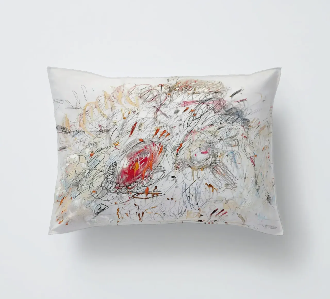 Cy Twombly Leda e il cigno cuscino da coley