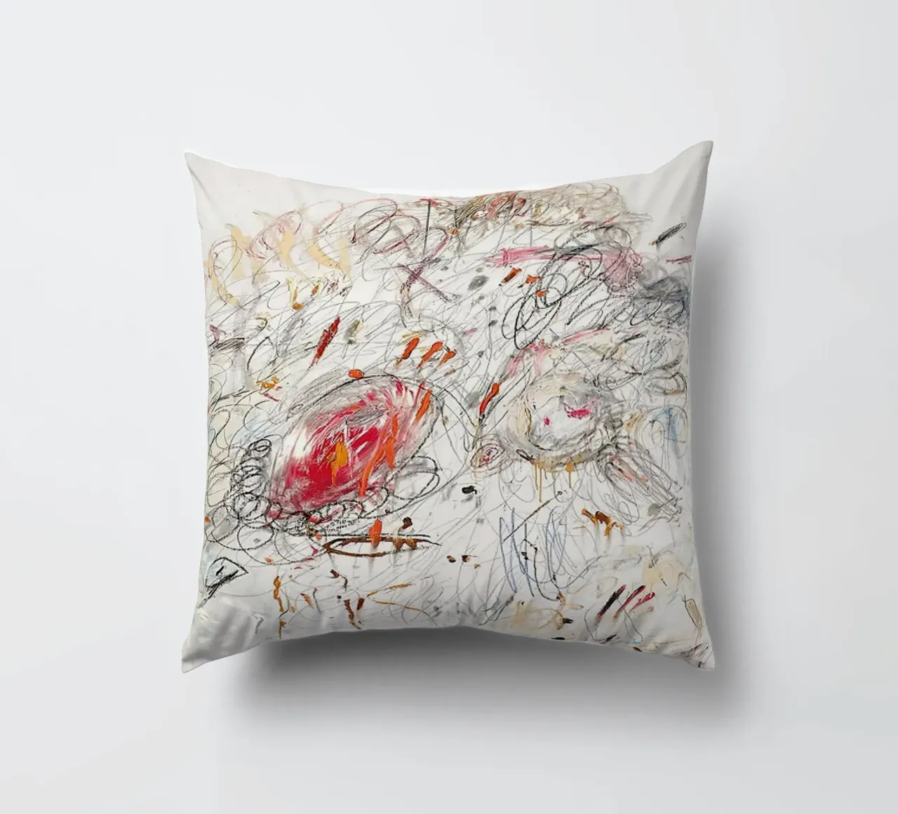Cy Twombly Leda e il cigno cuscino da coley