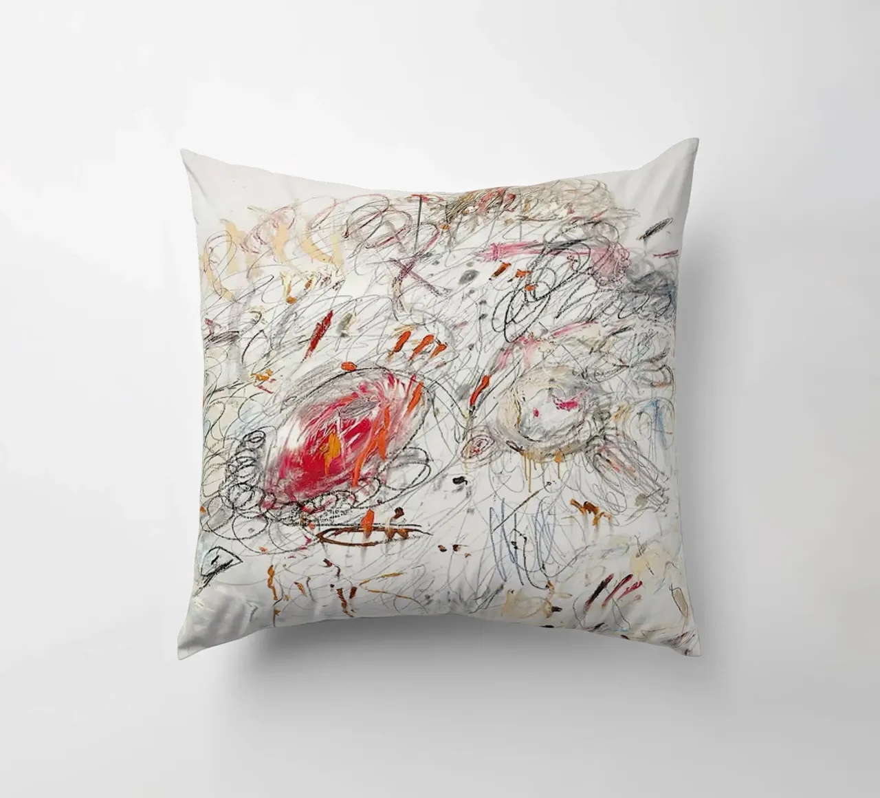 Cy Twombly Leda e il cigno cuscino da coley