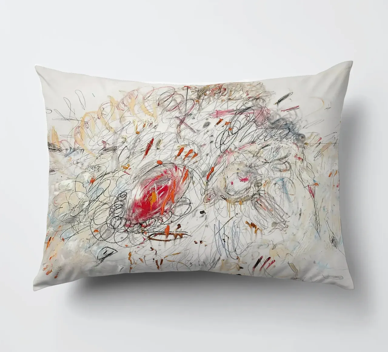 Cy Twombly Leda e il cigno cuscino da coley