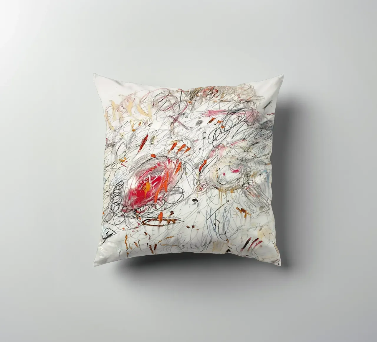 Cy Twombly Leda e il cigno cuscino da coley