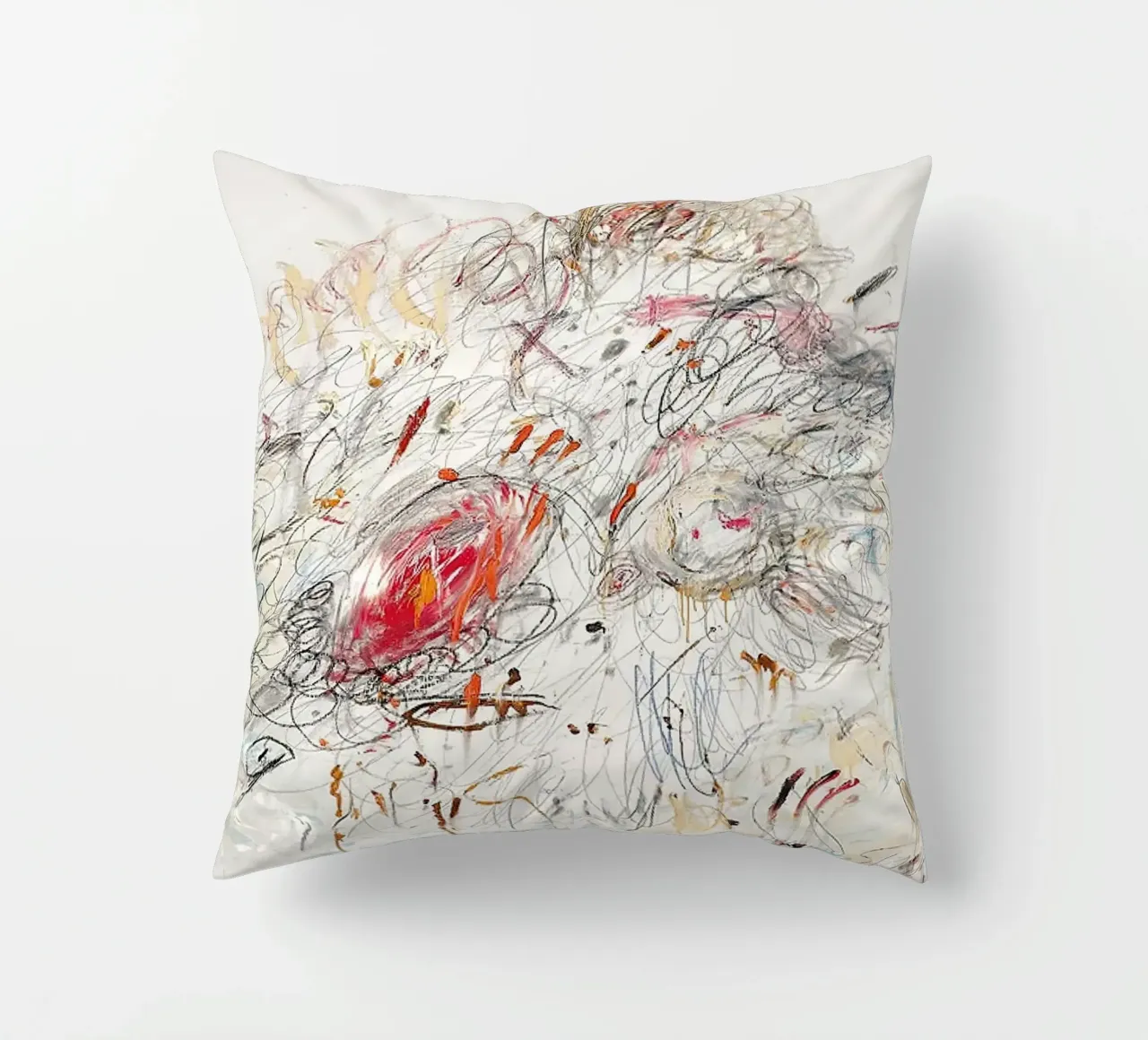 Cy Twombly Leda e il cigno cuscino da coley