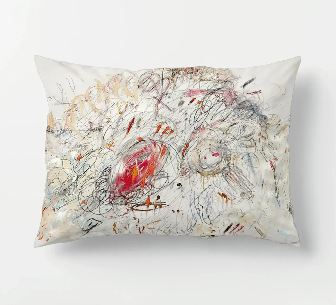 Cy Twombly Leda e il cigno cuscino da coley