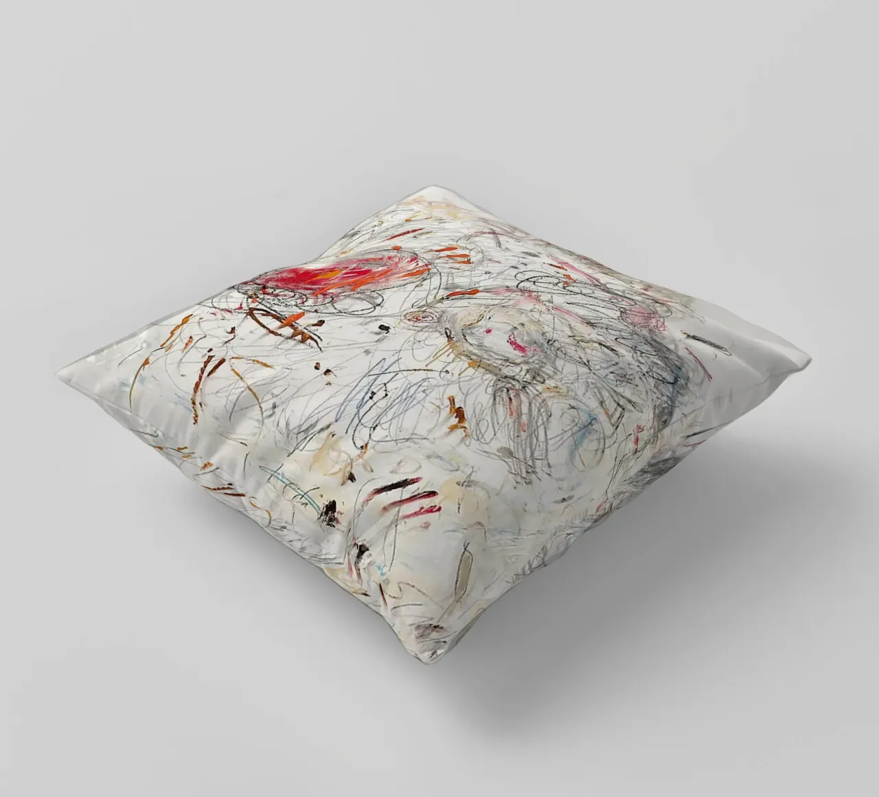 Cy Twombly Leda e il cigno cuscino da coley