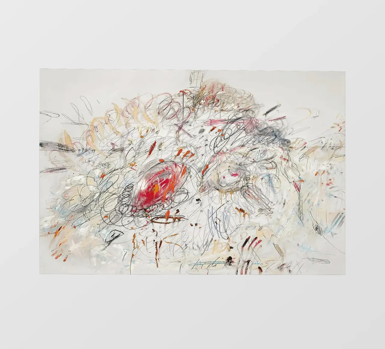 Cy Twombly Leda e il cigno pellicola backlit da coley