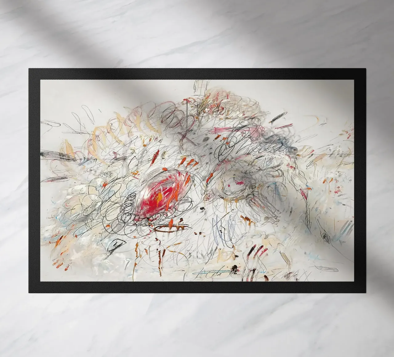 Cy Twombly Leda e il cigno zerbino da coley