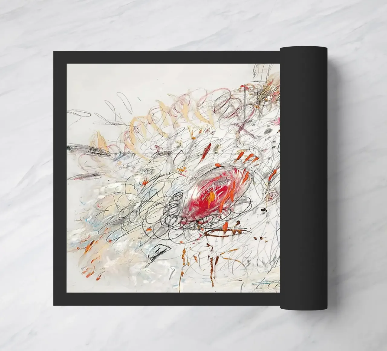 Cy Twombly Leda e il cigno zerbino da coley