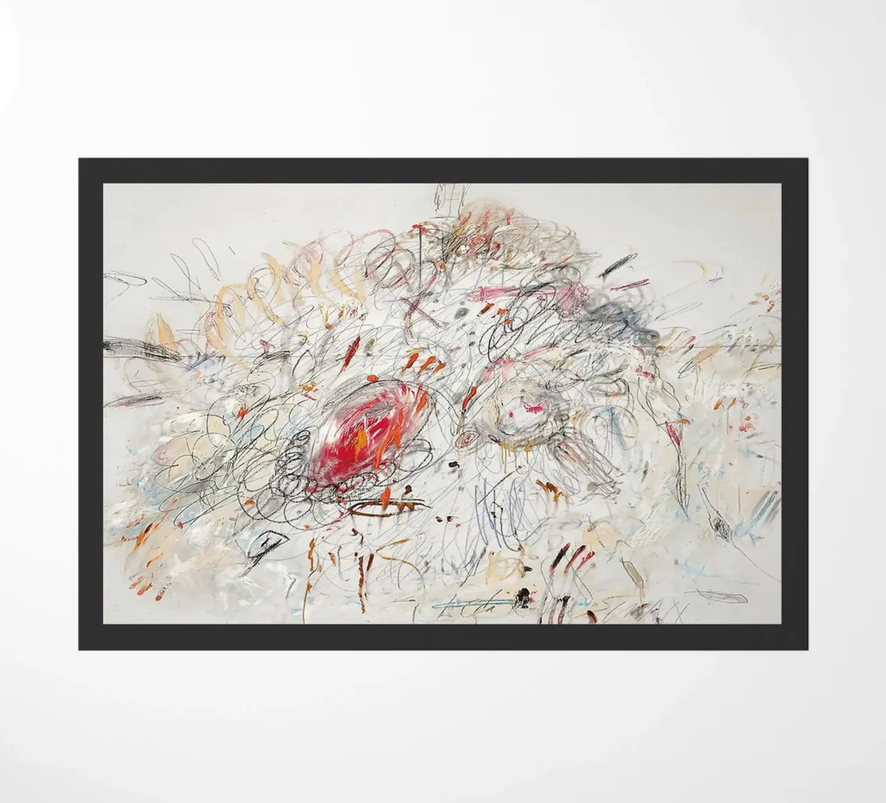 Cy Twombly Leda e il cigno zerbino da coley