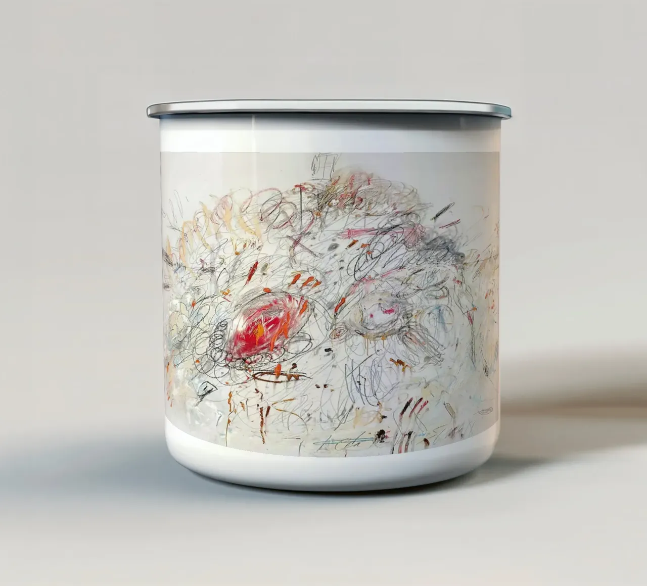 Cy Twombly Leda e il cigno tazza in smalto da coley