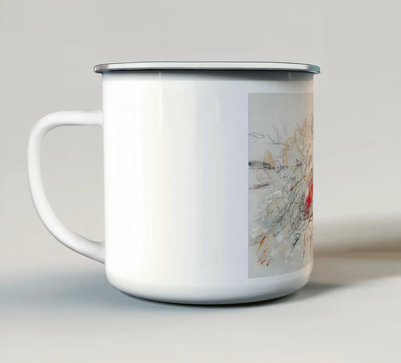 Cy Twombly Leda e il cigno tazza in smalto da coley