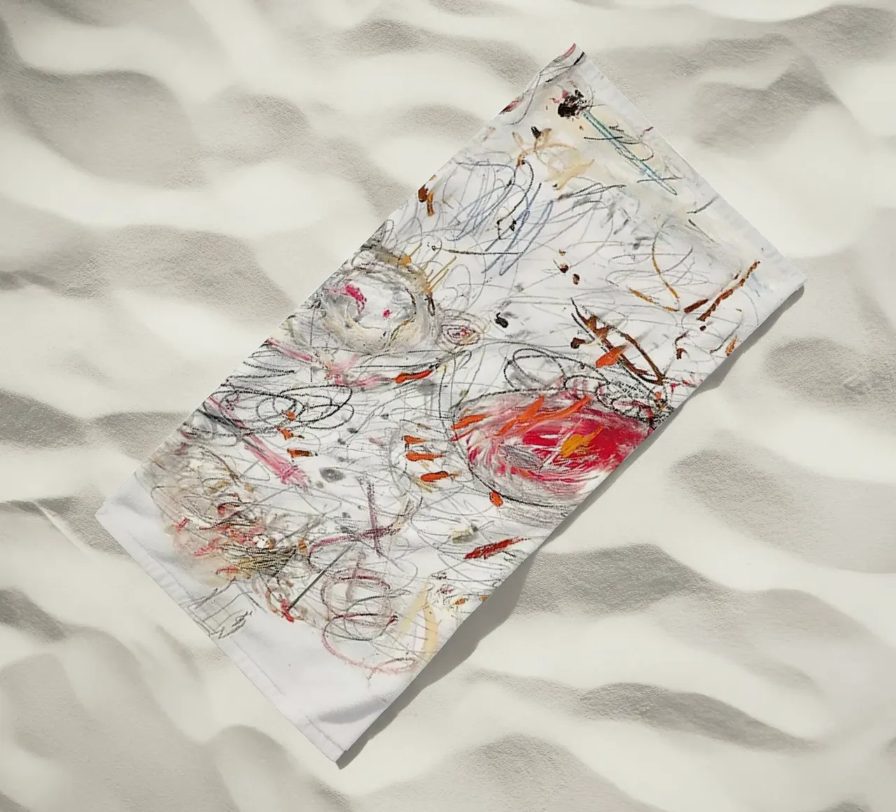 Cy Twombly Leda e il cigno telo mare da coley