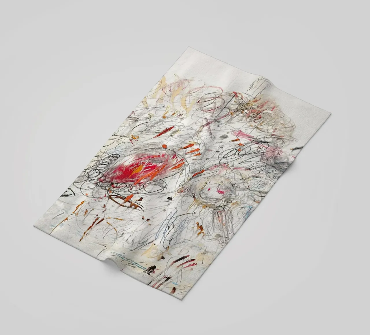 Cy Twombly Leda e il cigno telo mare da coley