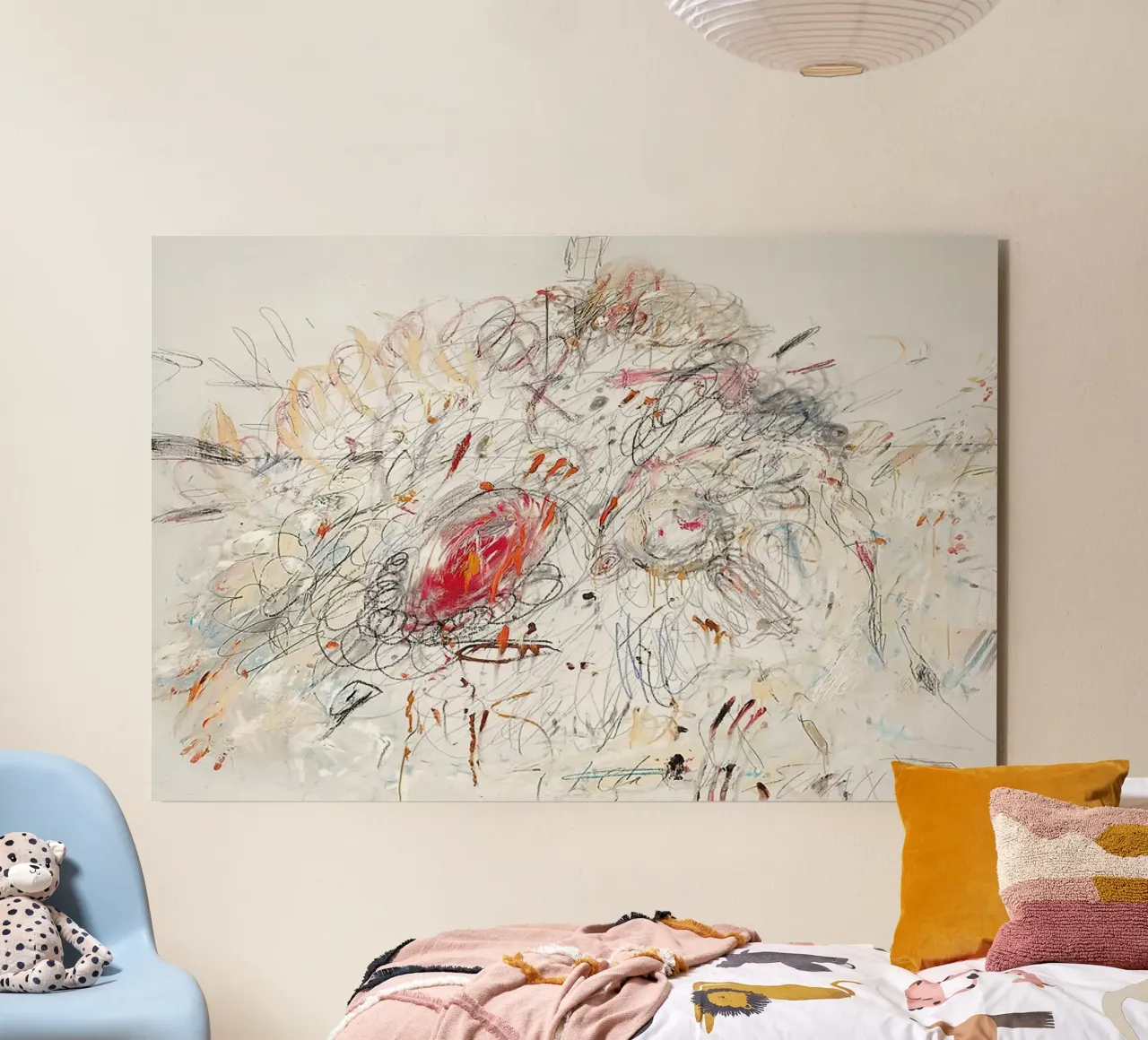 Cy Twombly Leda e il cigno alluminio dibond da coley