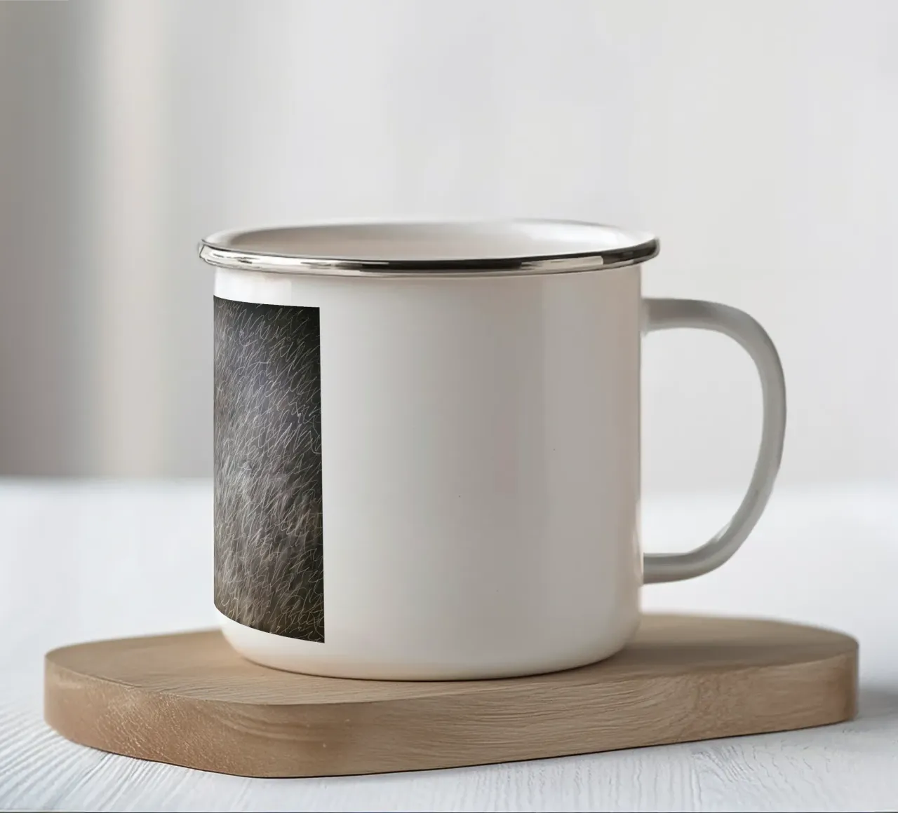 Cy Twombly Linea astratta tazza in smalto da coley
