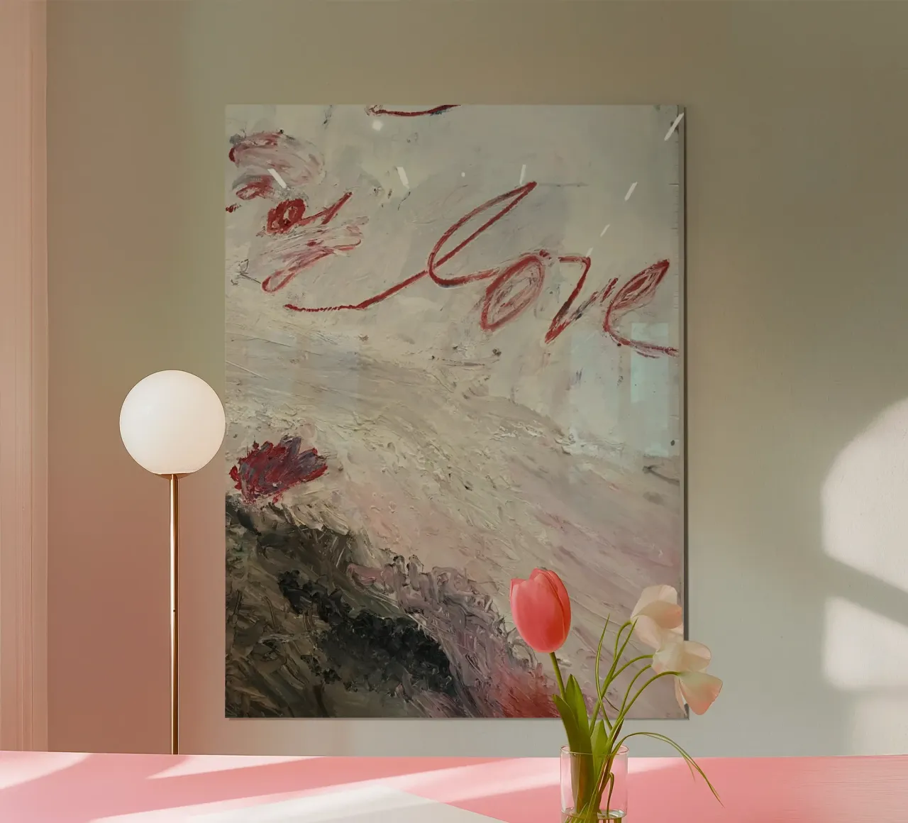 Cy Twombly Amore poster con telaio in plastica da coley