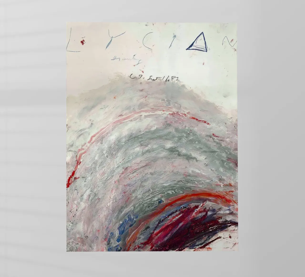 Cy Twombly lycian pellicola backlit da coley