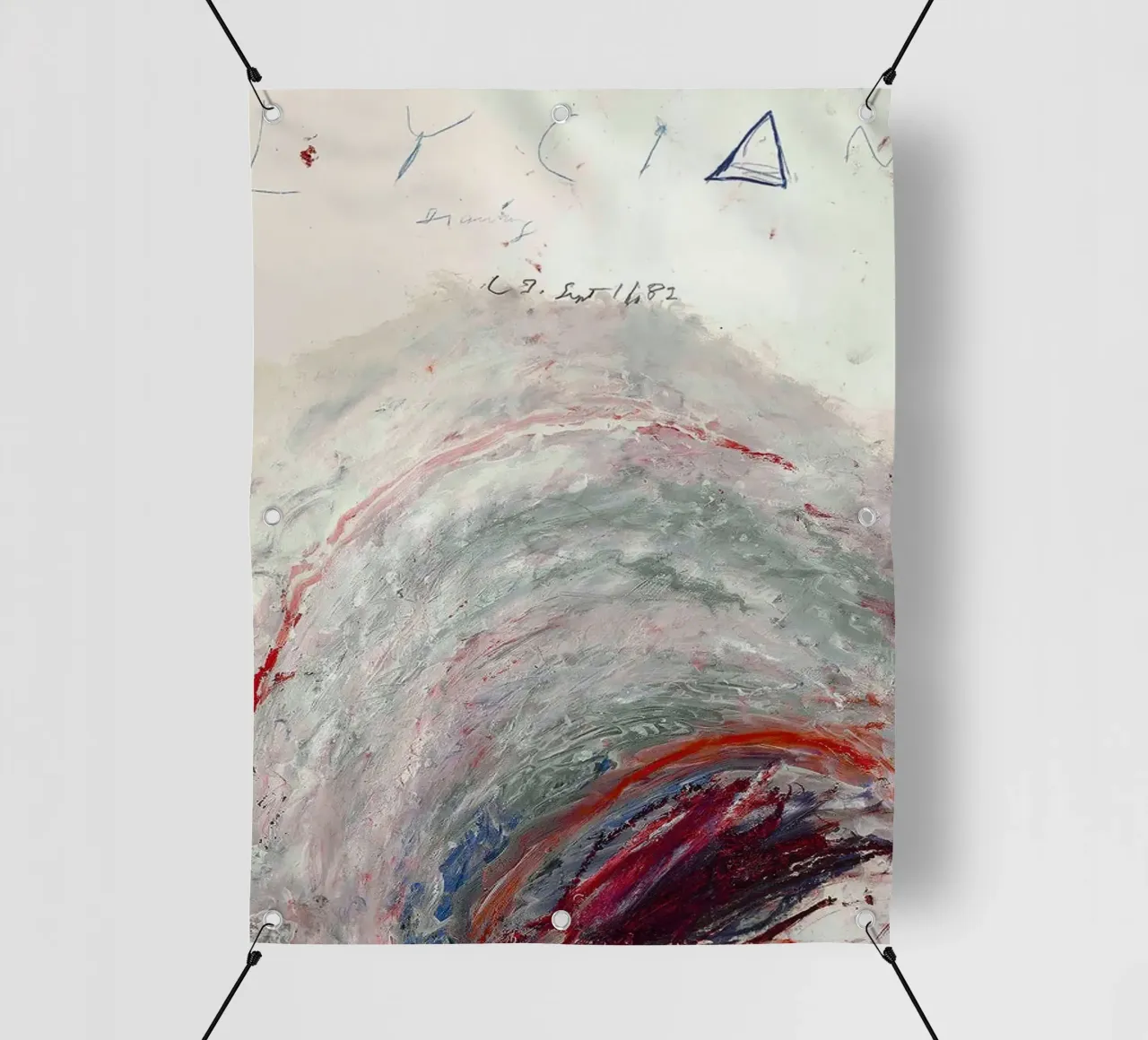 Cy Twombly lycian telo in pvc da coley