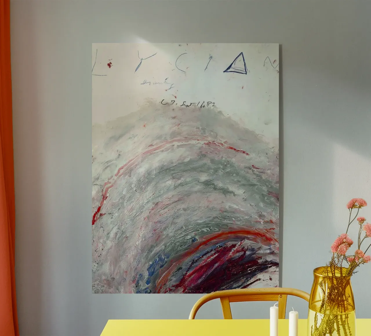 Cy Twombly lycian plexiglass da coley