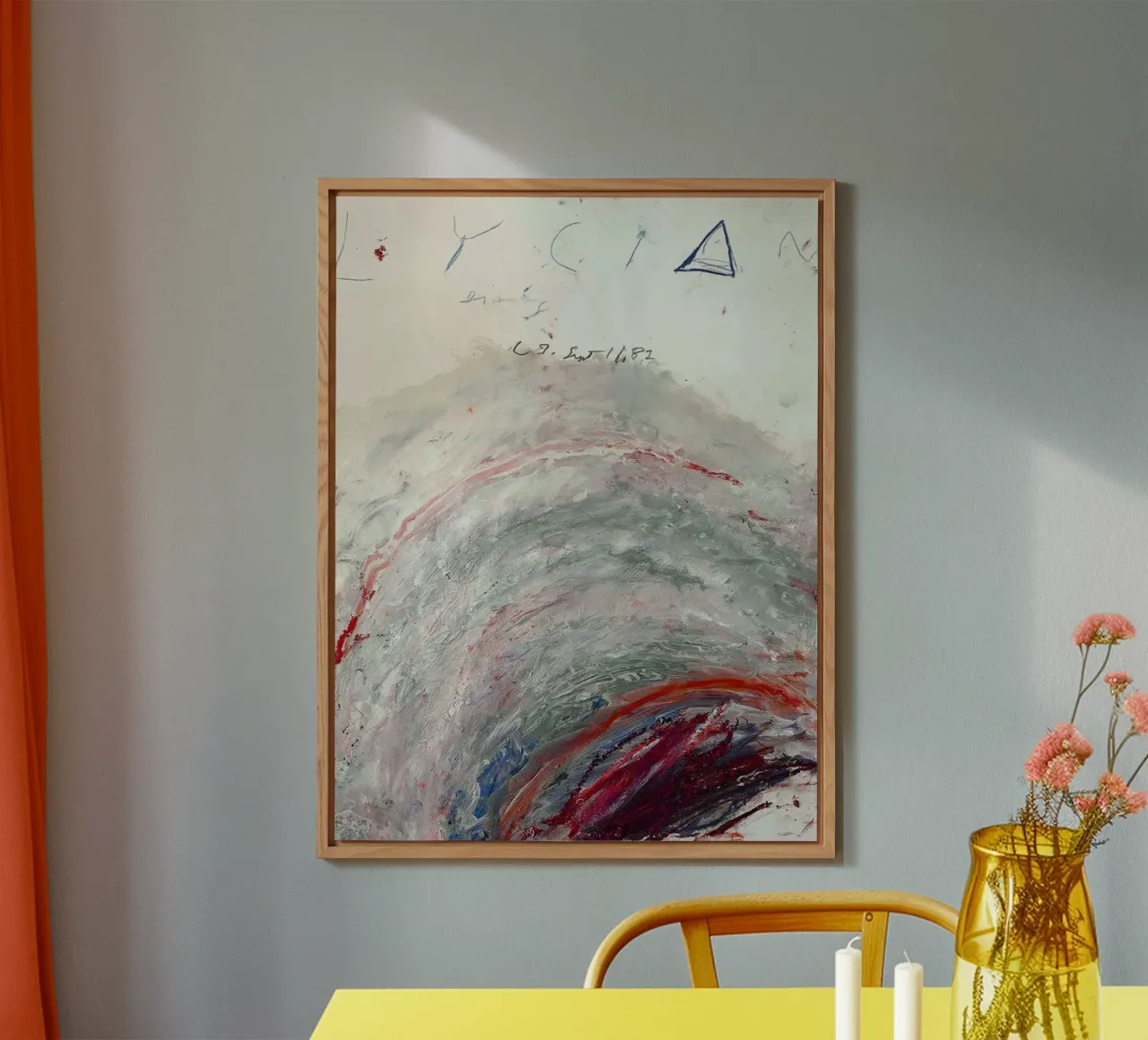 Cy Twombly lycian alluminio dibond da coley