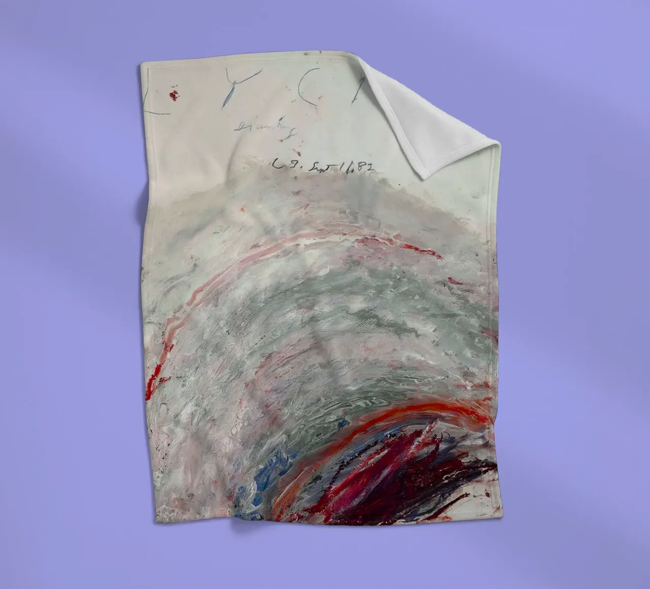 Cy Twombly lycian coperta in pile da coley