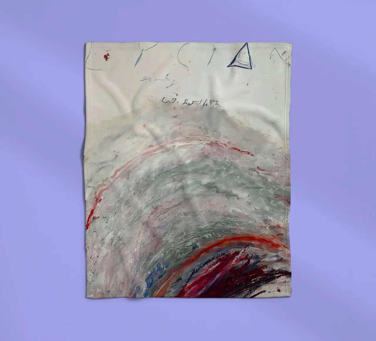 Cy Twombly lycian coperta in pile da coley