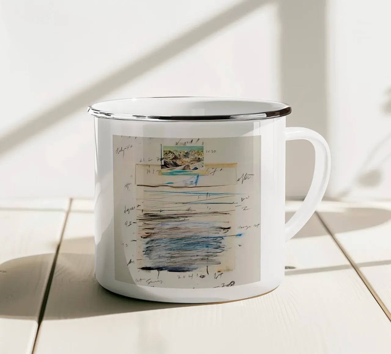 Montagna Cy Twombly tazza in smalto da coley