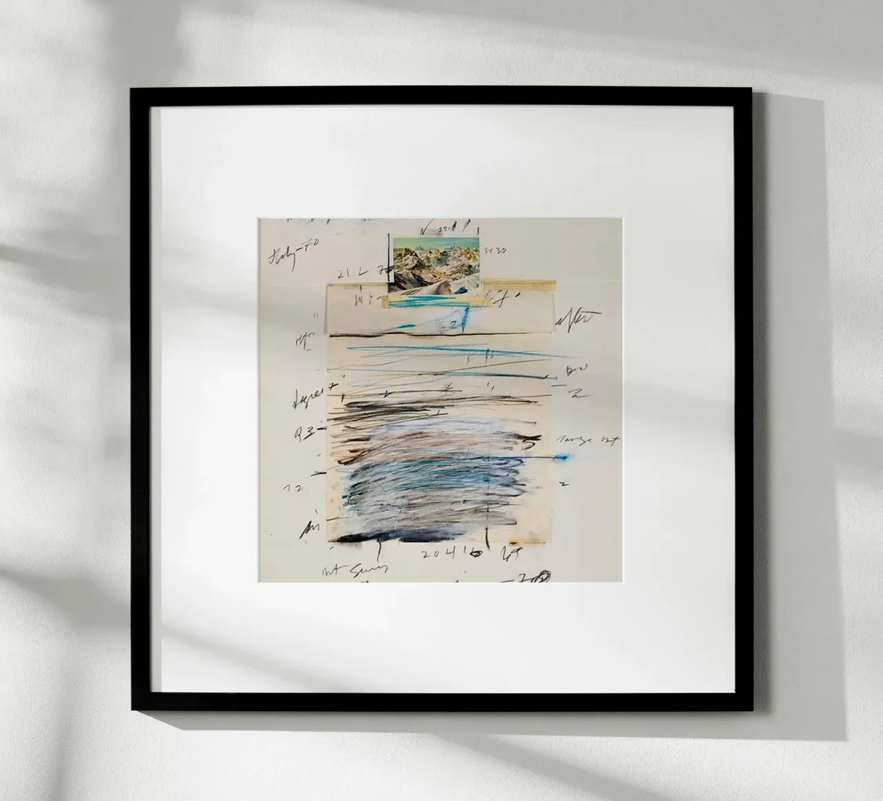Montagna Cy Twombly poster con telaio in plastica da coley