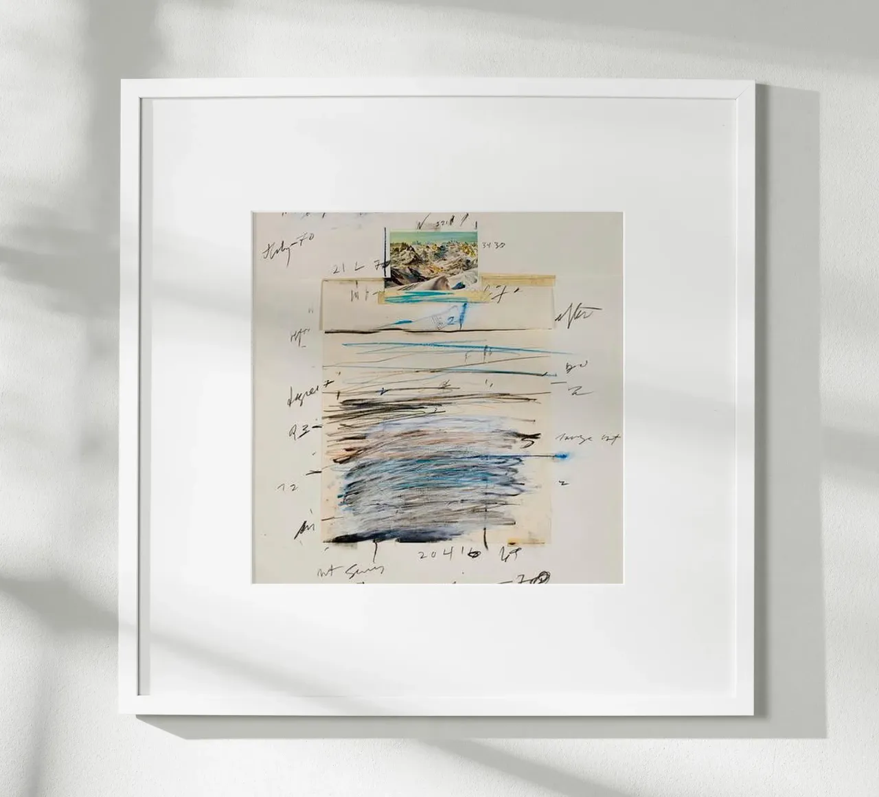 Montagna Cy Twombly poster con telaio in plastica da coley