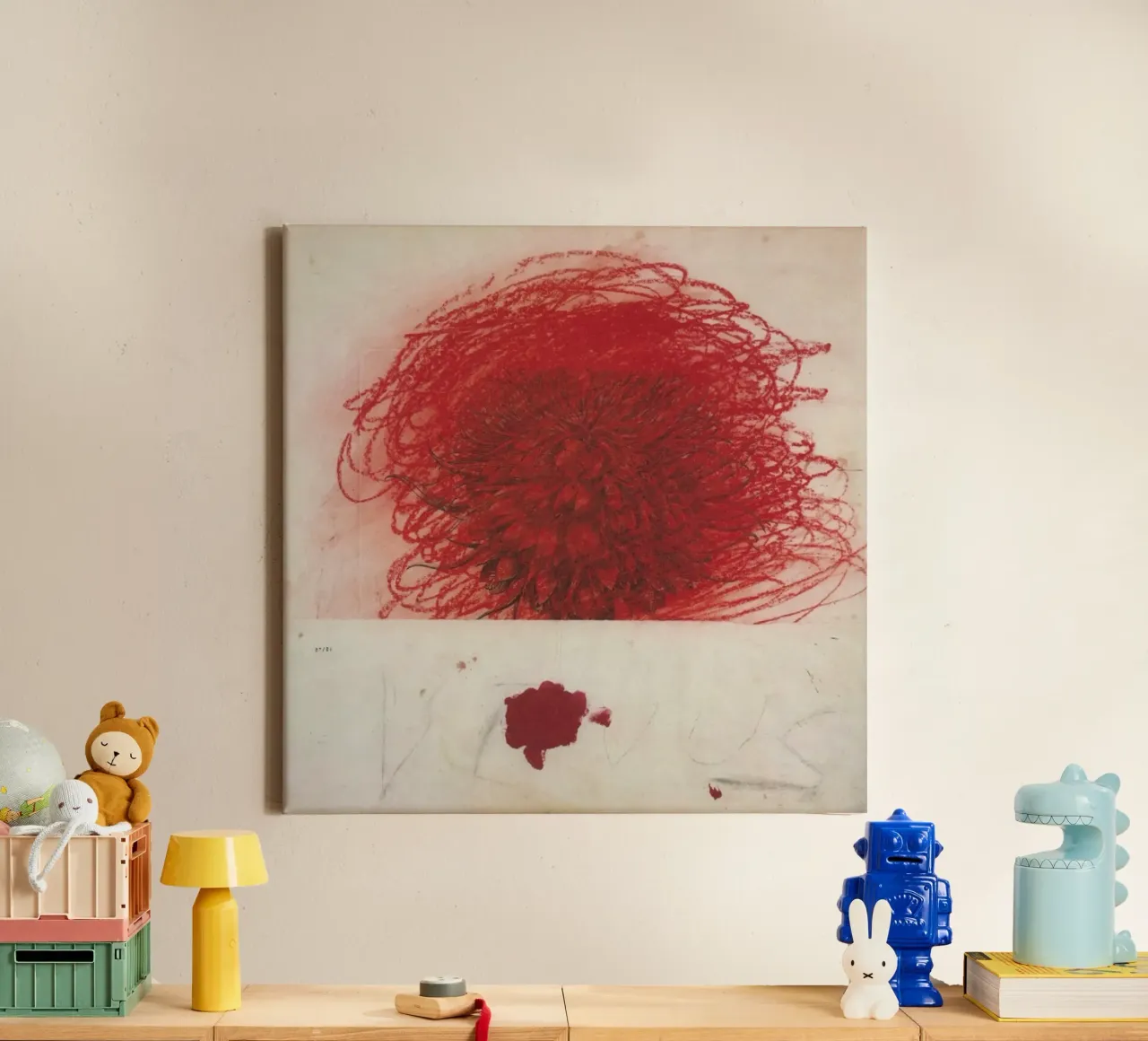 Cy Twombly Pan canvas met Baklijst van coley