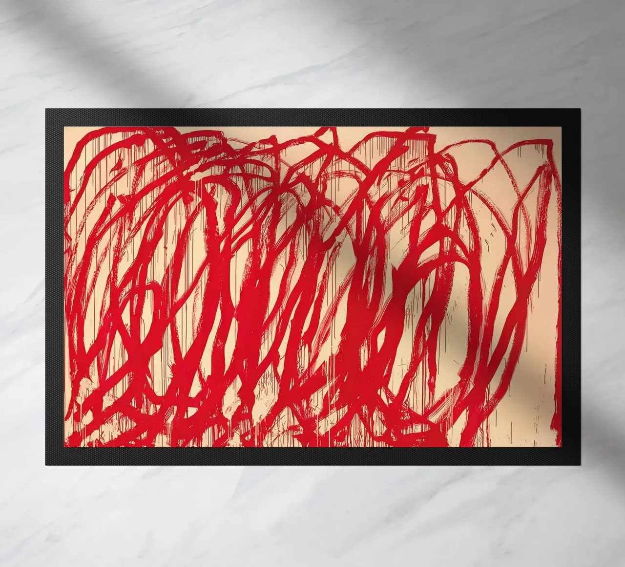 Cy Twombly Linea rossa zerbino da coley