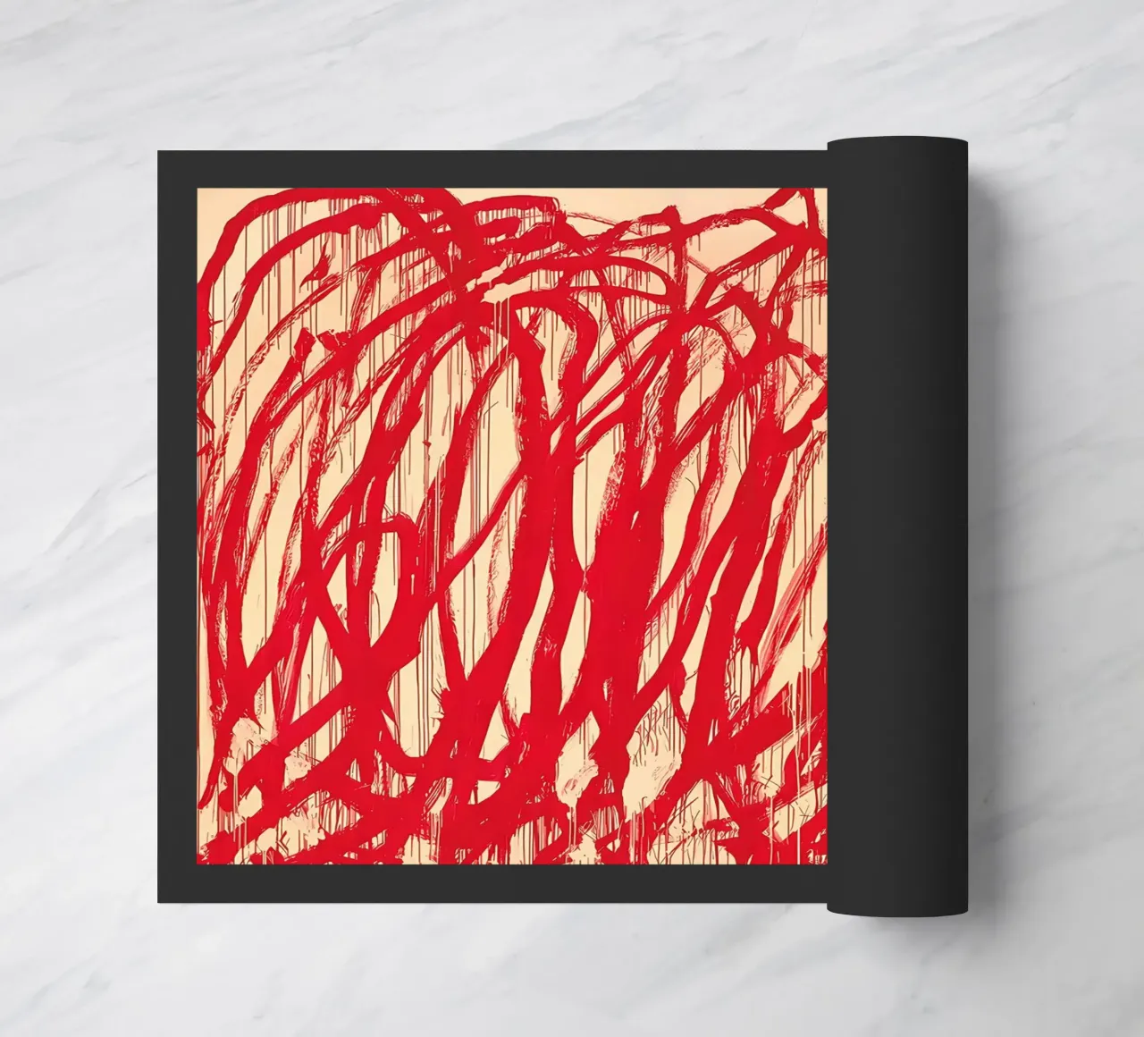 Cy Twombly Linea rossa zerbino da coley