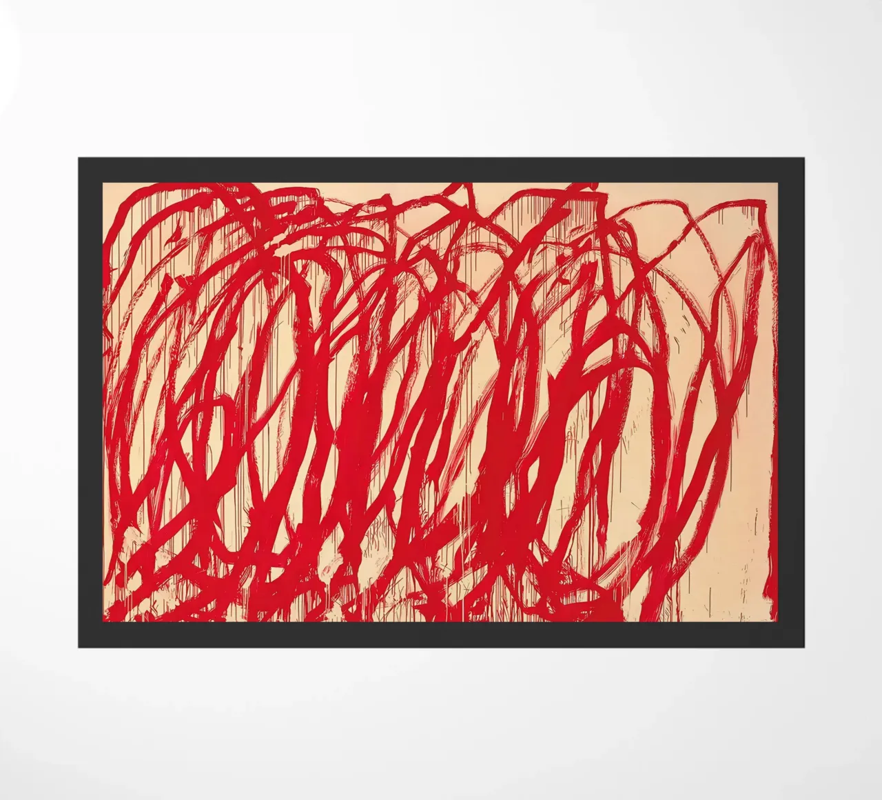 Cy Twombly Linea rossa zerbino da coley
