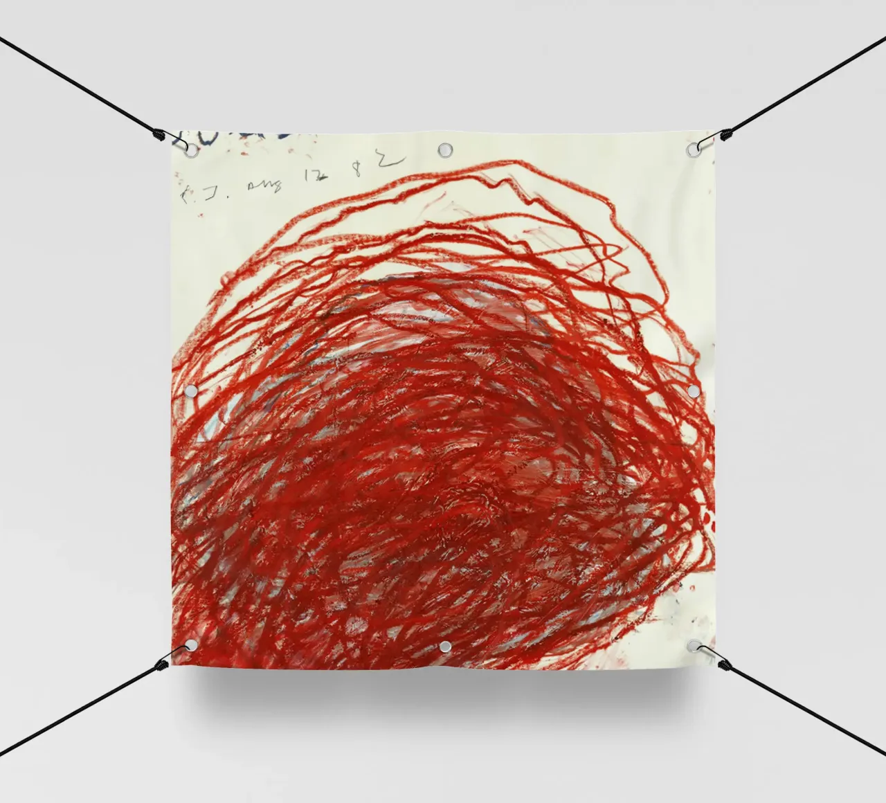 Cy Twombly Suma, 1982 telo in pvc da coley