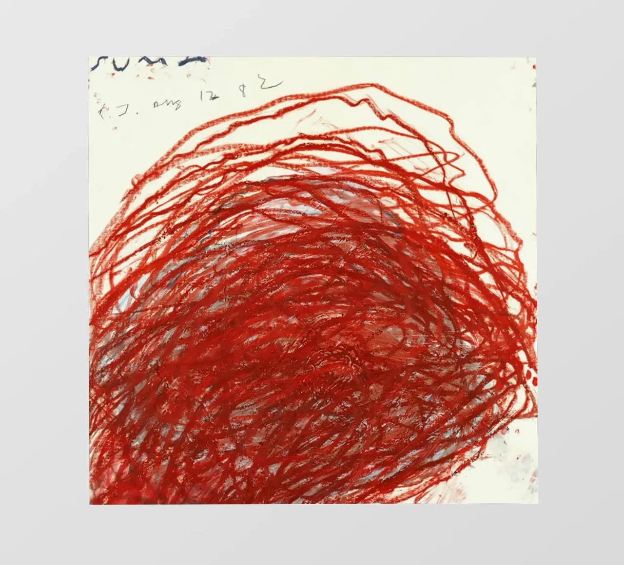 Cy Twombly Suma, 1982 telo in pvc da coley