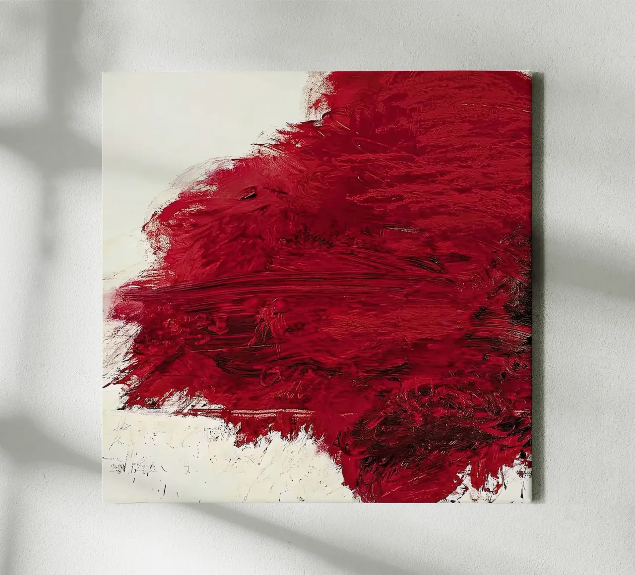 Cy Twombly Il fuoco che consuma tutto prima tela con Cornice a cassetta da coley