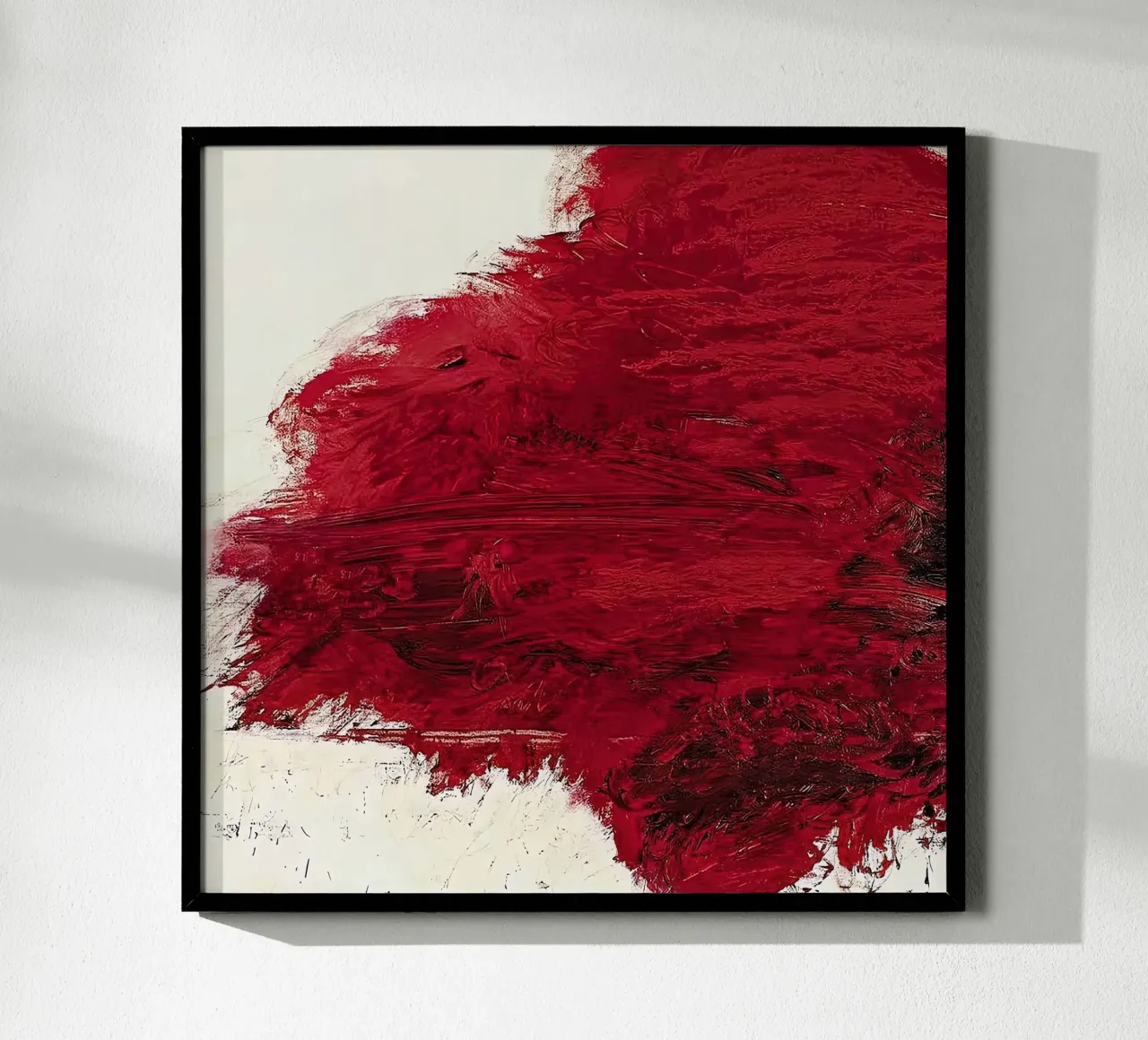 Cy Twombly Il fuoco che consuma tutto prima poster con telaio in plastica da coley