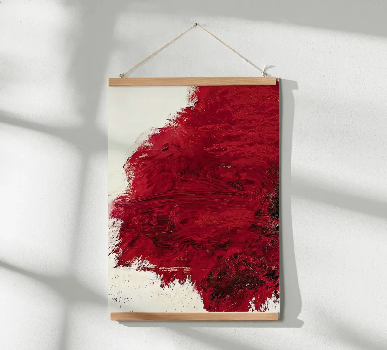 Cy Twombly Il fuoco che consuma tutto prima poster con telaio in plastica da coley