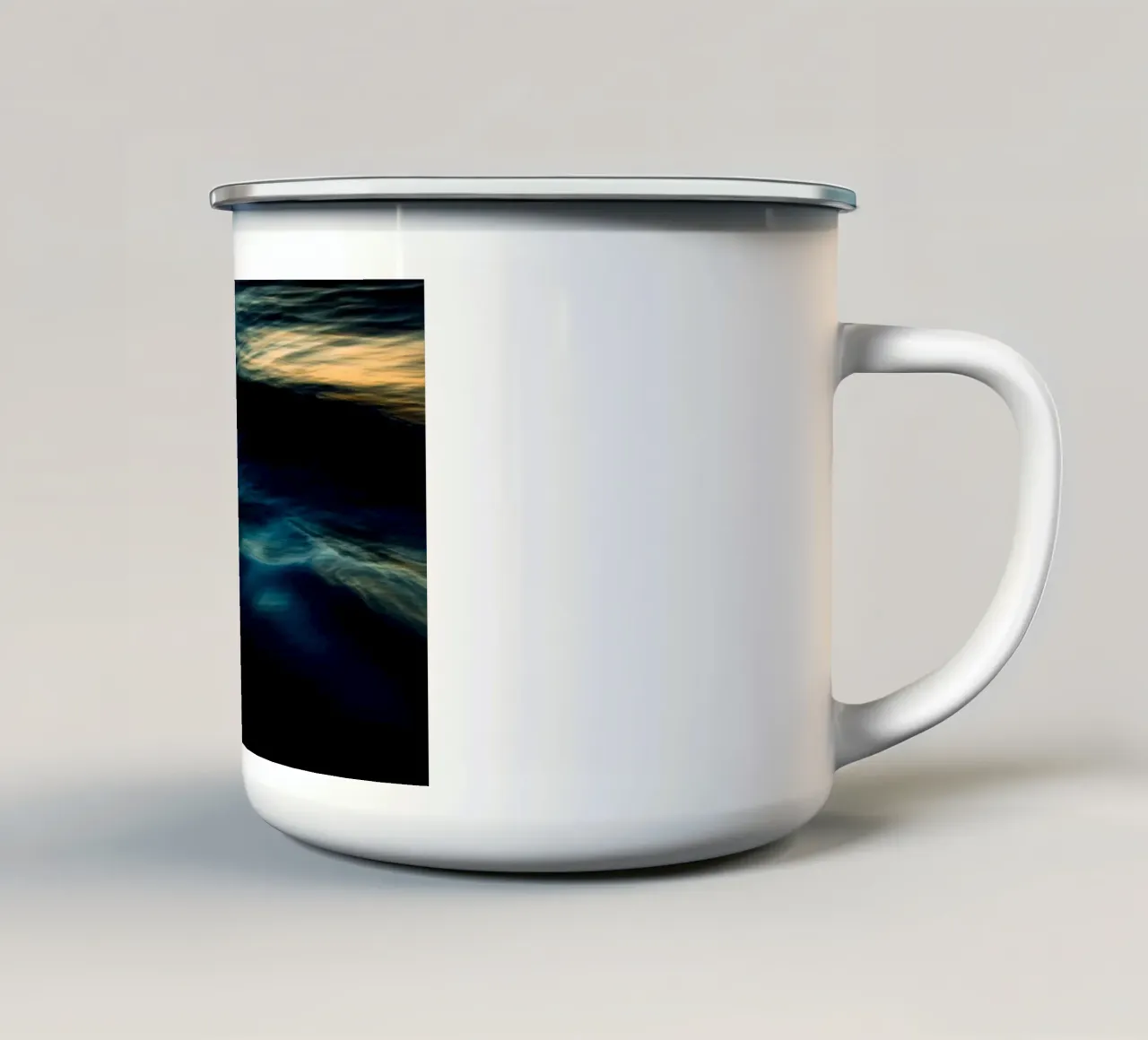 L'unicità delle onde IV tazza in smalto da Tal Paz-Fridman