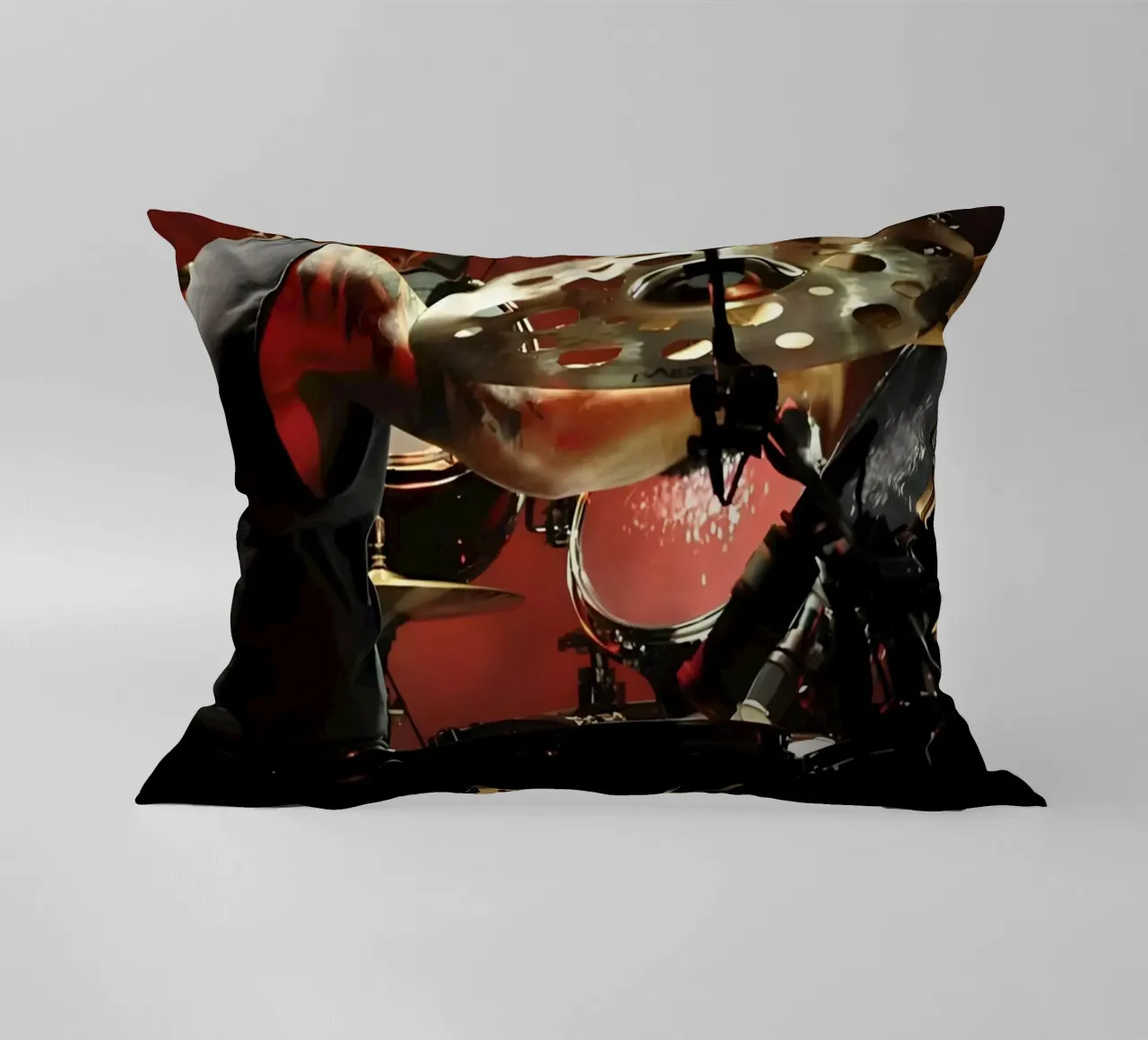 Dave Lombardo cuscino da Low poly art