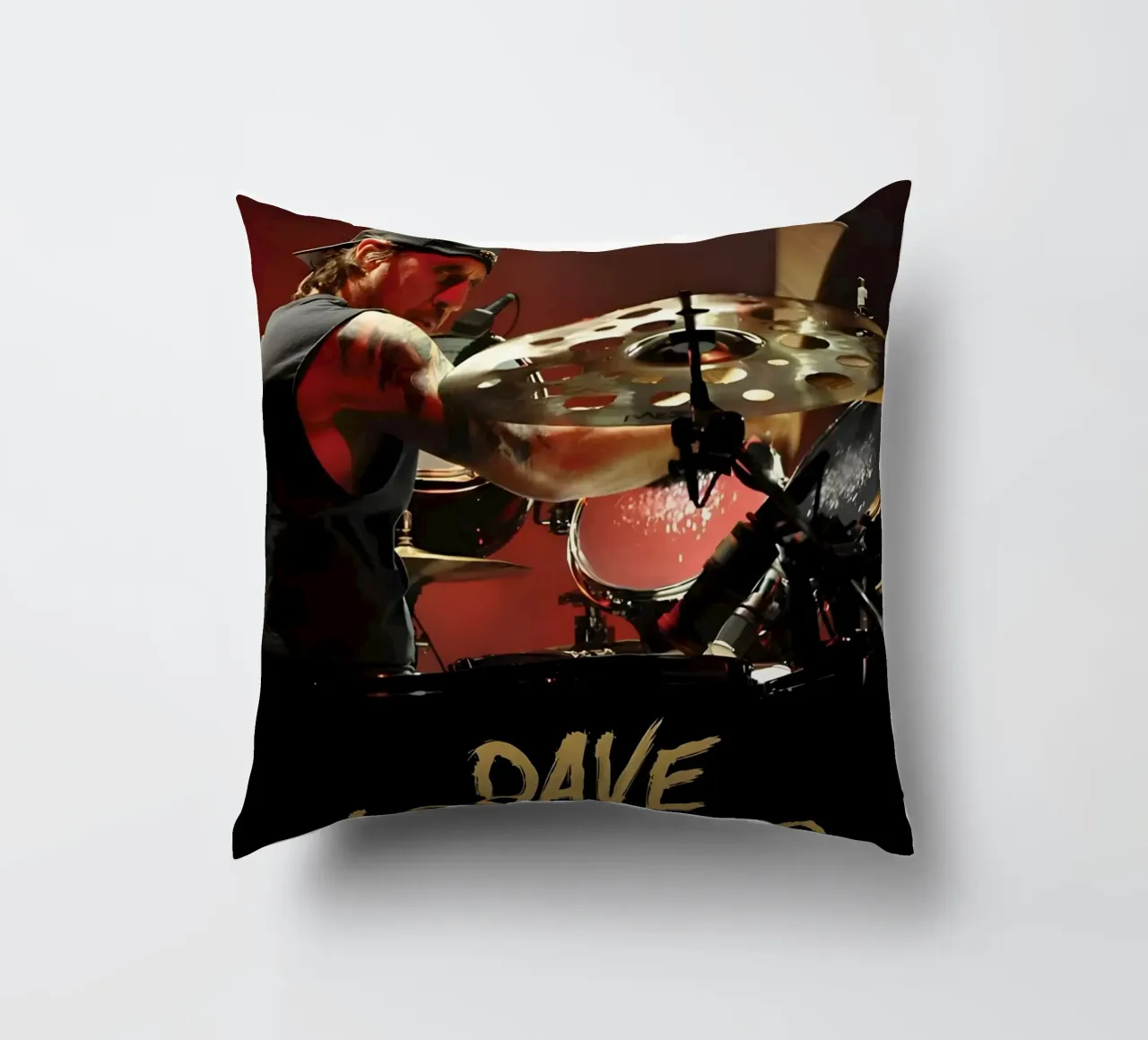 Dave Lombardo cuscino da Low poly art