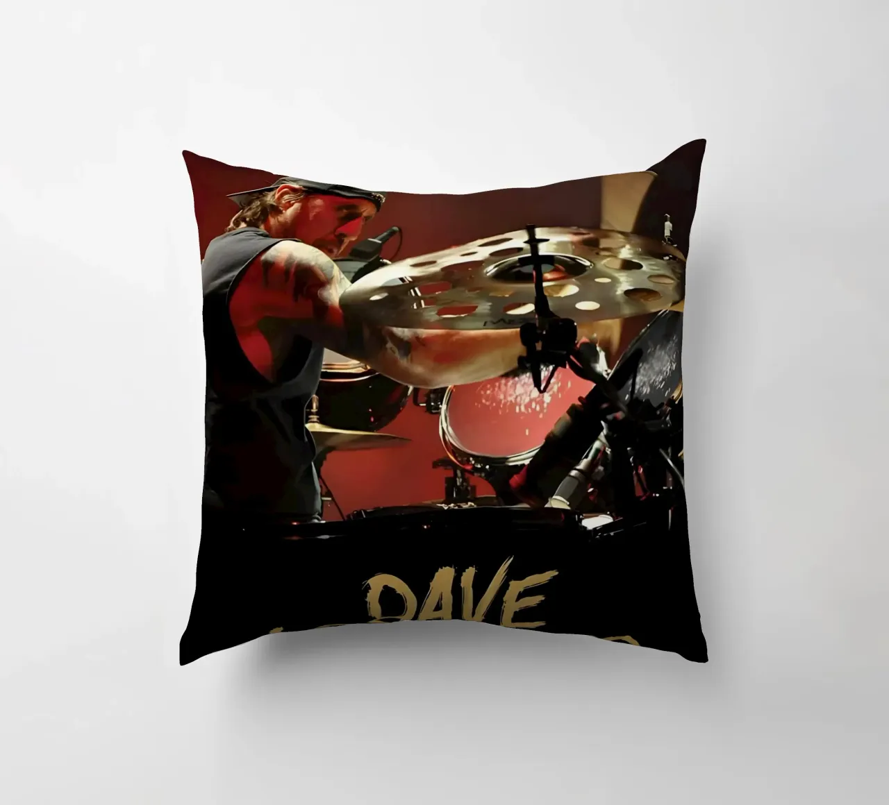 Dave Lombardo cuscino da Low poly art