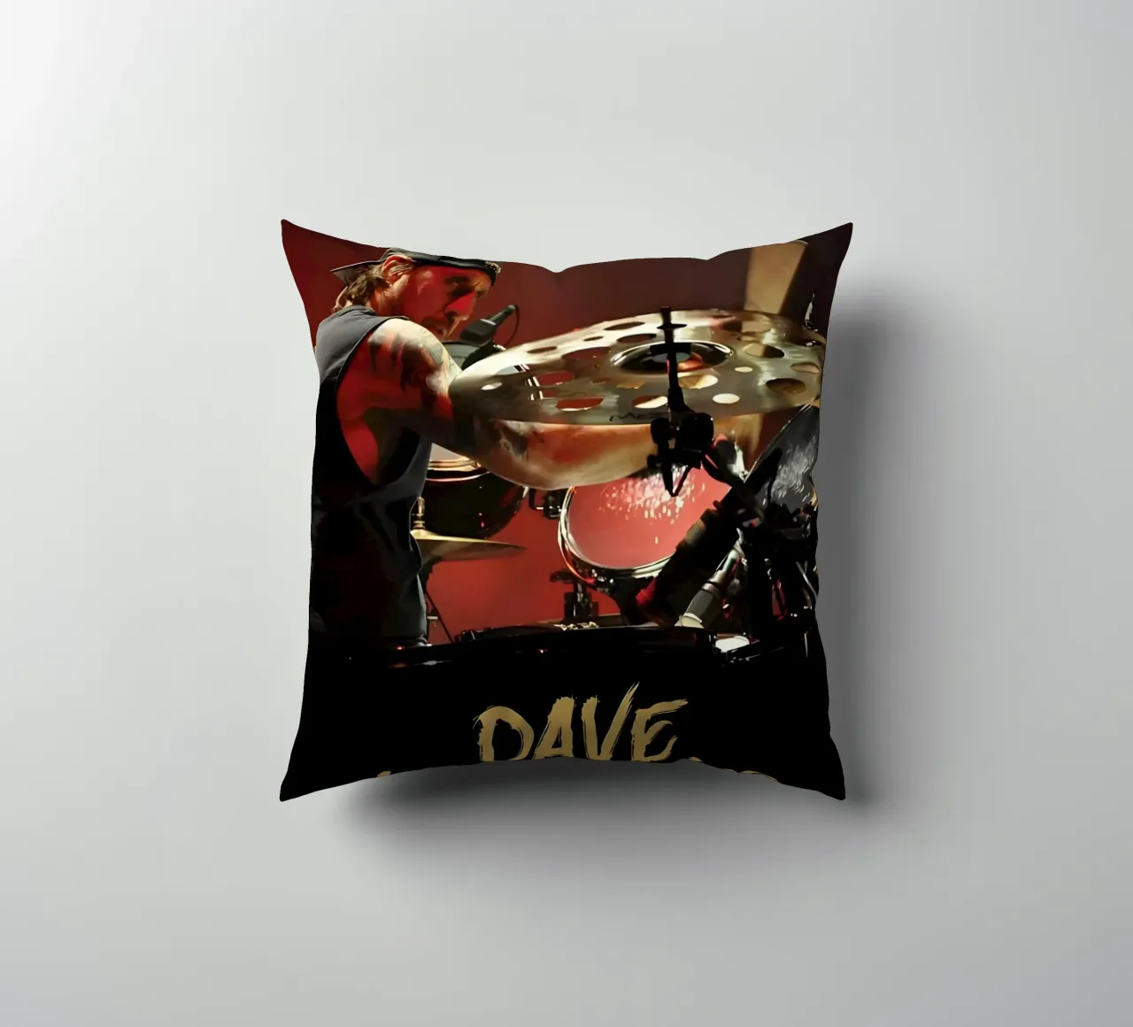 Dave Lombardo cuscino da Low poly art