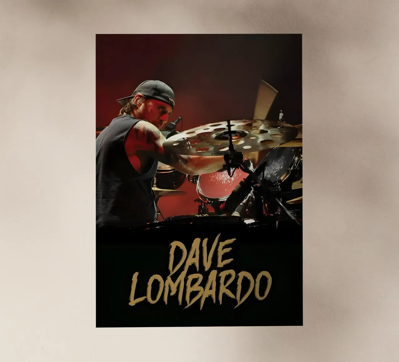Dave Lombardo pellicola backlit da Low poly art