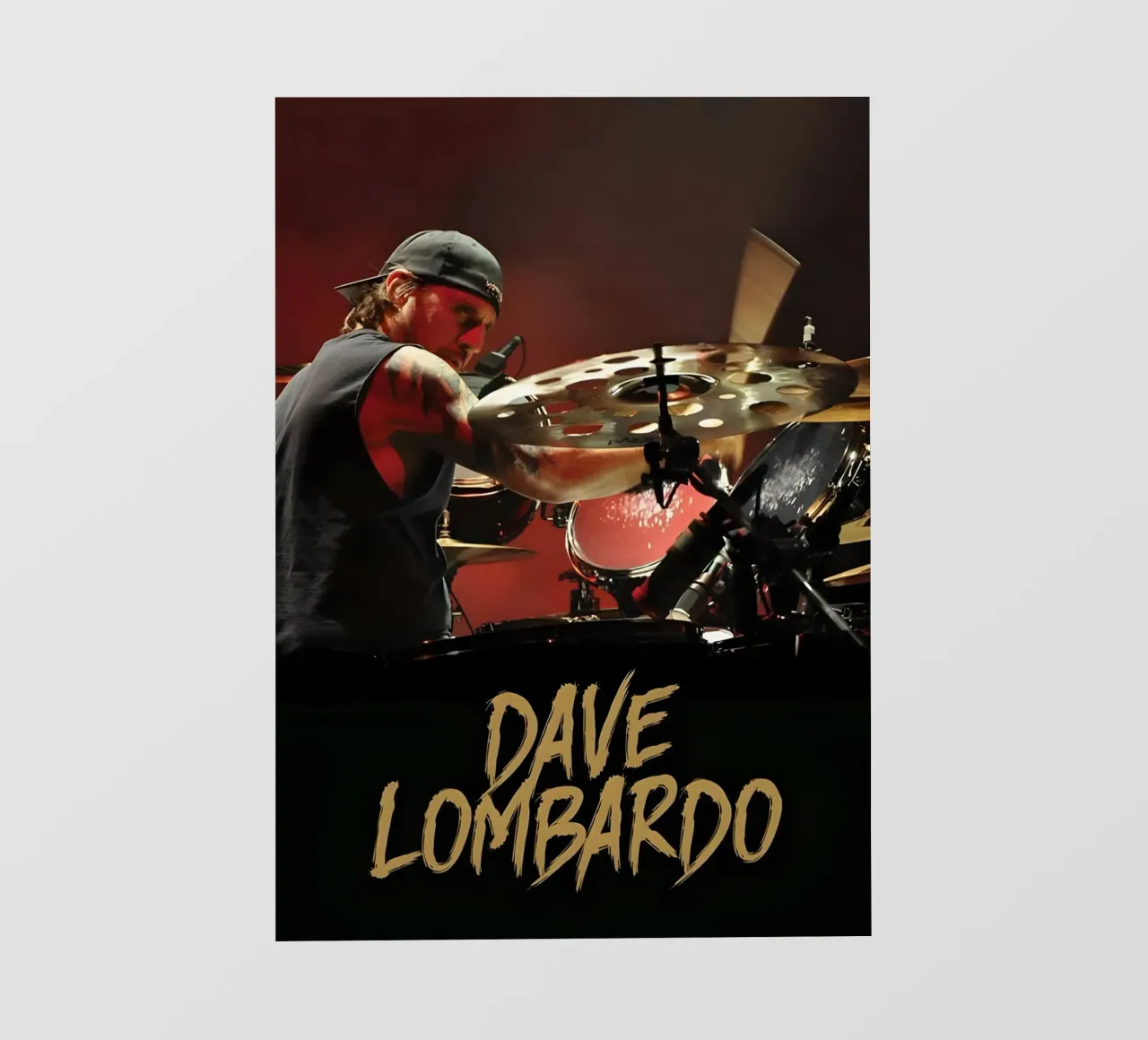 Dave Lombardo pellicola backlit da Low poly art