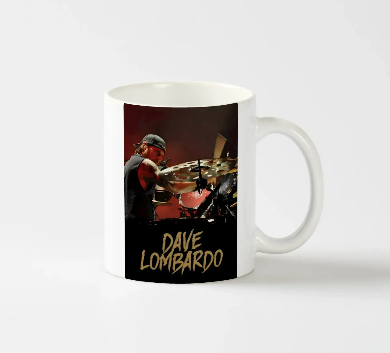 Dave Lombardo tazza in ceramica da Low poly art