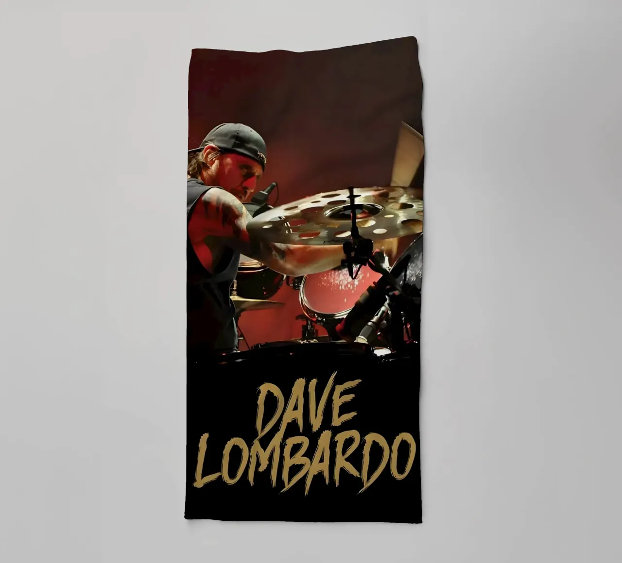 Dave Lombardo asciugamano da bagno da Low poly art