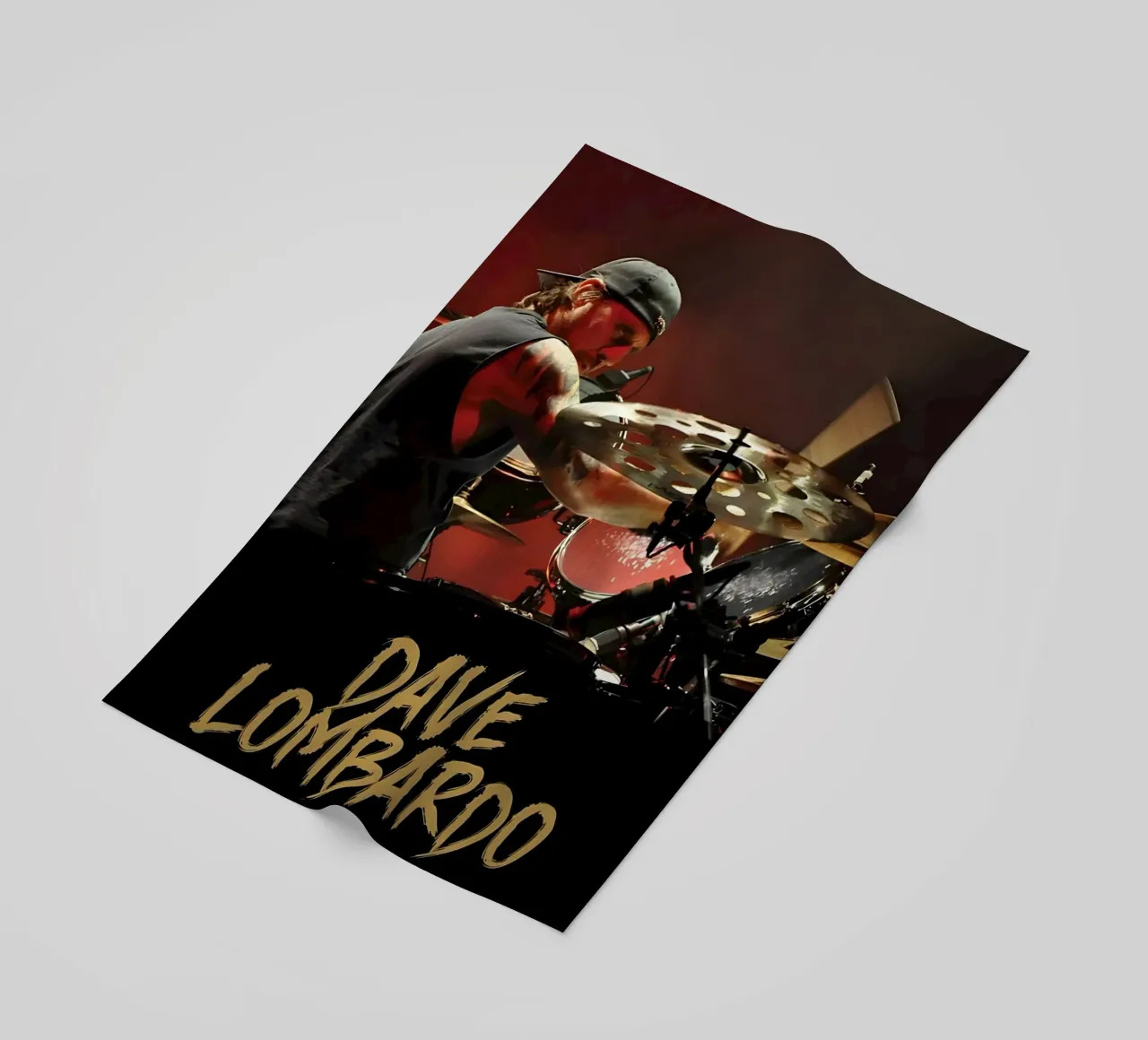 Dave Lombardo telo mare da Low poly art