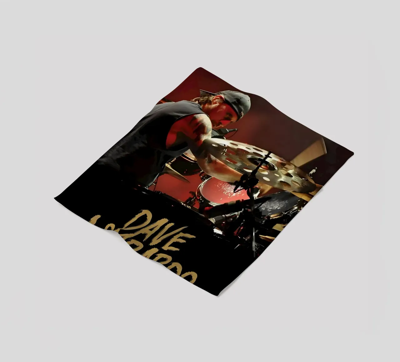 Dave Lombardo coperta in pile da Low poly art