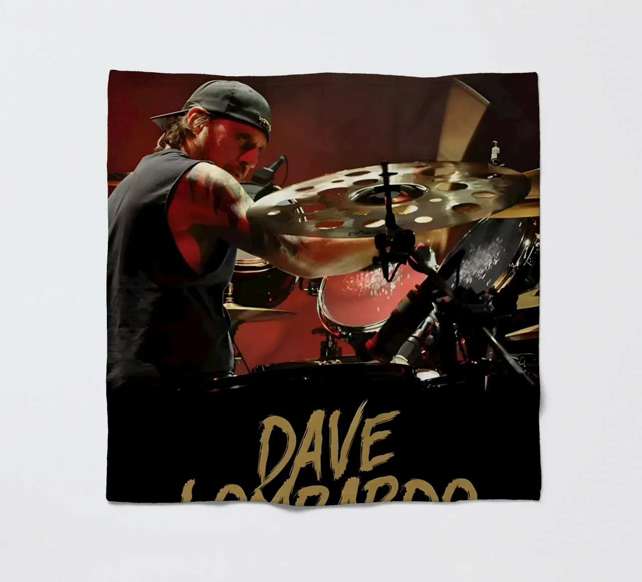 Dave Lombardo coperta in pile da Low poly art